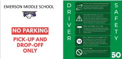 Emerson No Parking-Drop Off Only, Driver Safety Tips